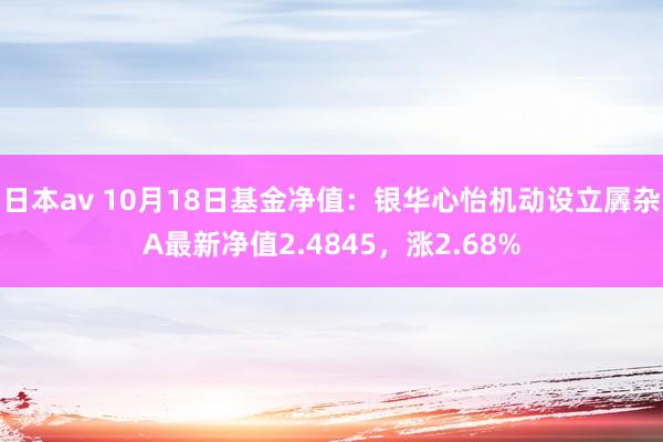 日本av 10月18日基金净值：银华心怡机动设立羼杂A最新净值2.4845，涨2.68%