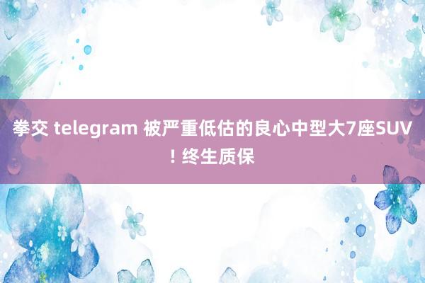 拳交 telegram 被严重低估的良心中型大7座SUV! 终生质保