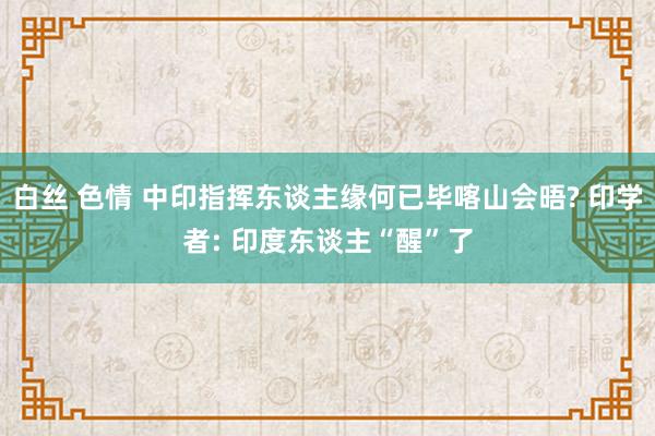 白丝 色情 中印指挥东谈主缘何已毕喀山会晤? 印学者: 印度东谈主“醒”了