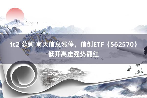 fc2 萝莉 南天信息涨停，信创ETF（562570）低开高走强势翻红