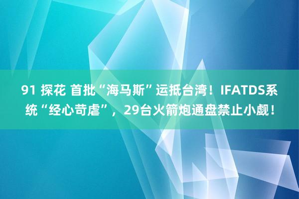 91 探花 首批“海马斯”运抵台湾！IFATDS系统“经心苛虐”，29台火箭炮通盘禁止小觑！